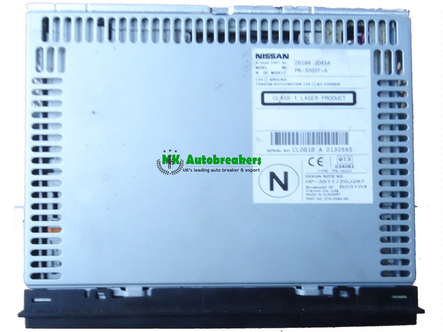 Nissan Qashqai Radio Stereo CD Player Bluetooth 28184-JD45A Genuine 2007-2013