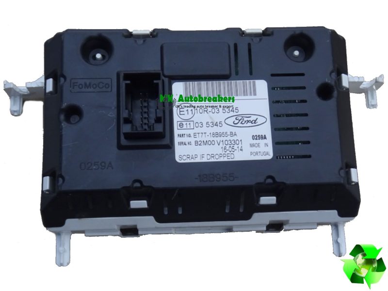 Ford Fiesta Display Screen ET7T-18B955-BA Genuine 2016