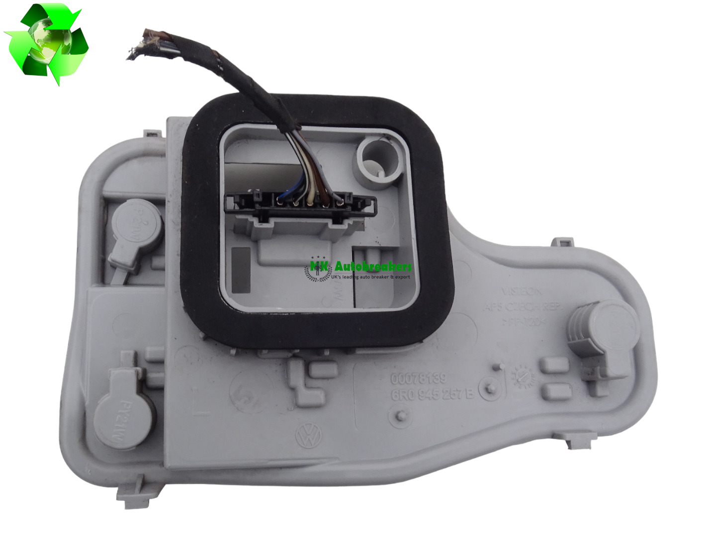 VW Polo Rear Bulb Holder Left 6R0945257A Genuine 2010-2014