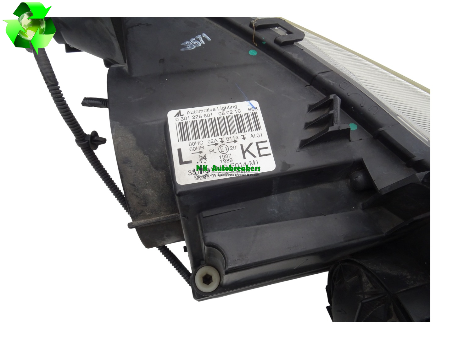 Honda Civic Headlight Left Complete 33150SMGE014 Genuine 2009