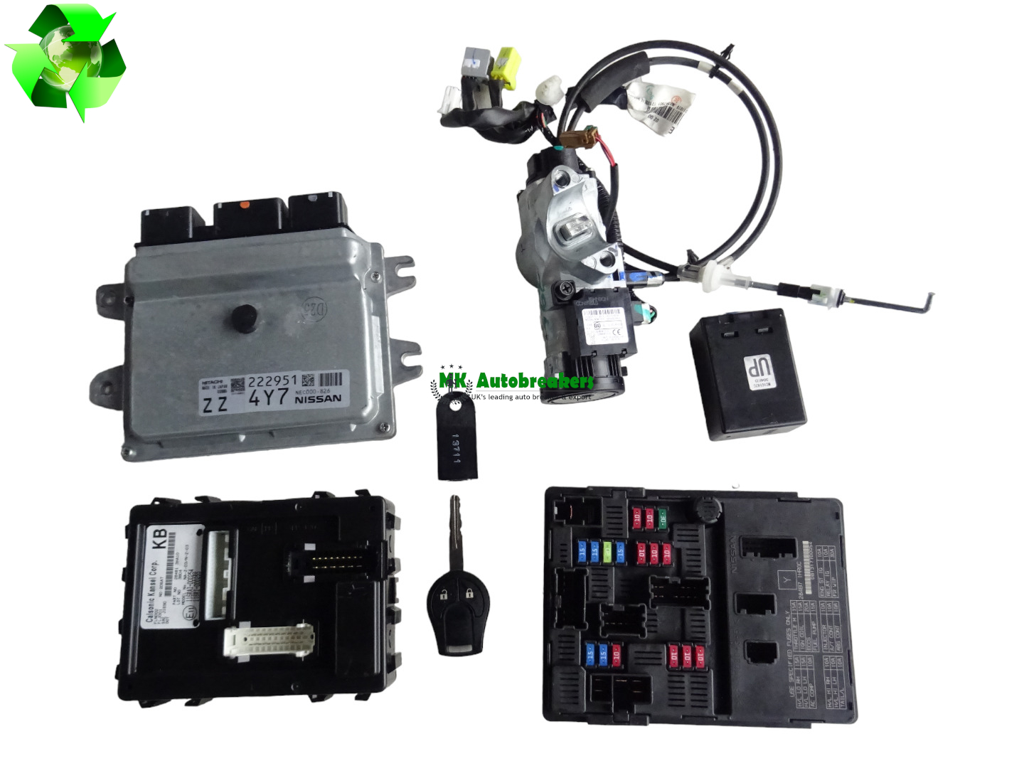 Nissan Micra 1.2 Engine Control Unit Kit 237033VA2A Automatic Genuine 2013