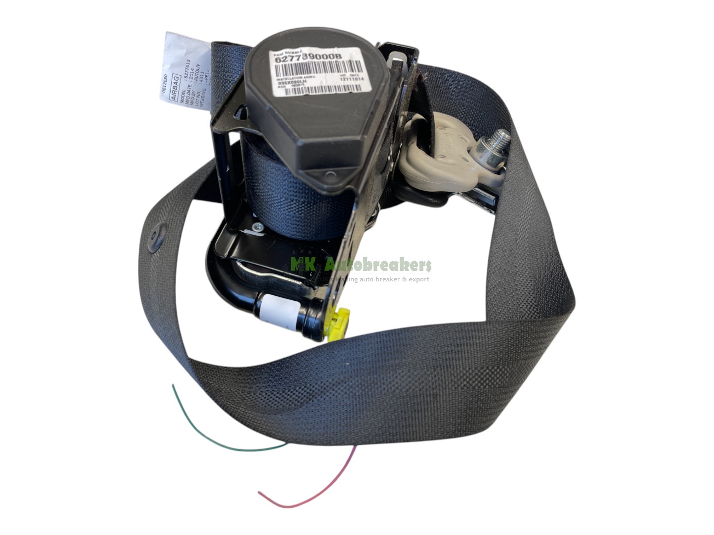 Nissan Pulsar Front Seatbelt 627789000B Left Genuine 2016