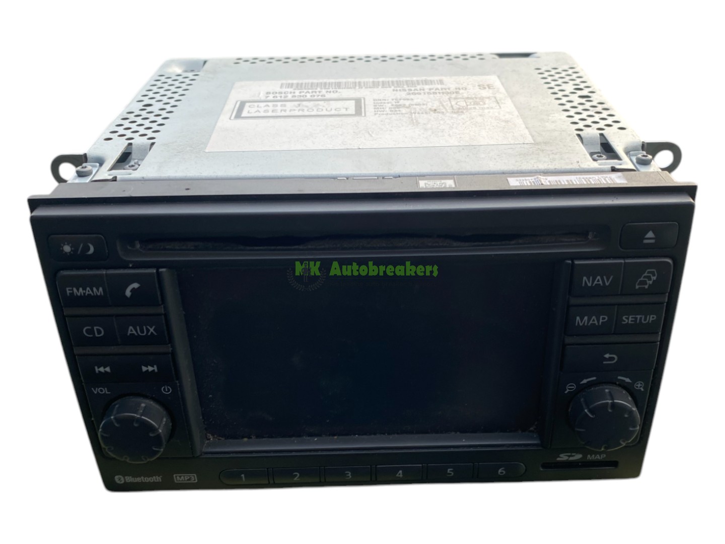 Nissan Qashqai Radio Stereo CD Player Sat Nav 25915BH30E Genuine 2012