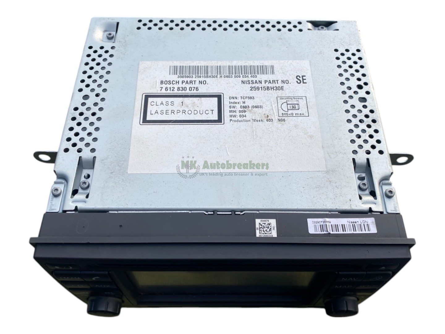 Nissan Qashqai Radio Stereo CD Player Sat Nav 25915BH30E Genuine 2012