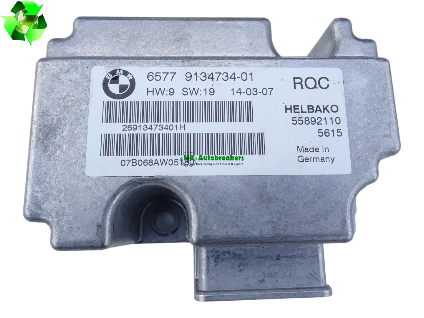 BMW 6 Series E63 Rollover Control Module 9134734 Genuine 2008