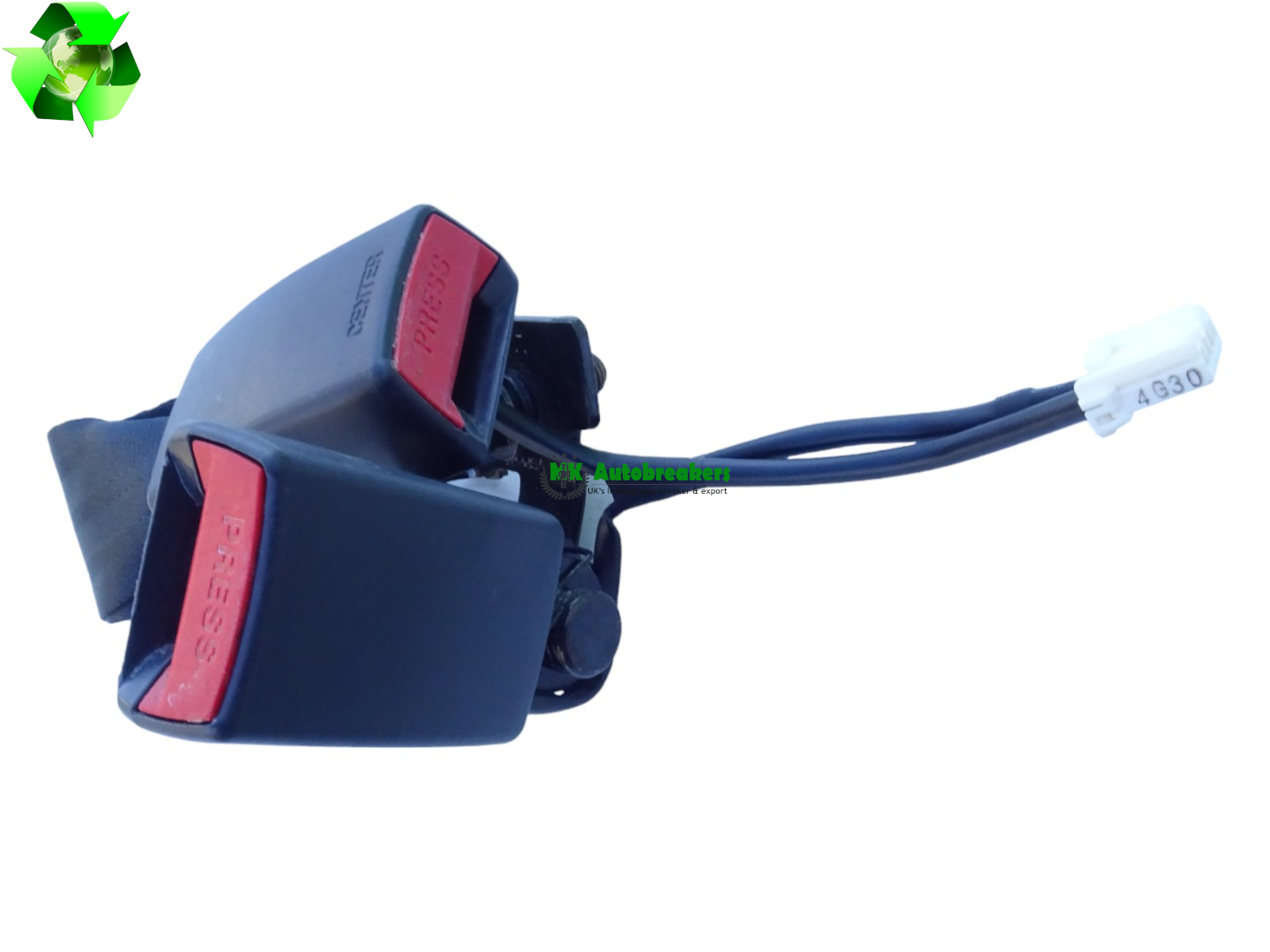 Kia Rio Seatbelt Buckle 898401W200 Rear Double Genuine 2014