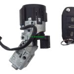 Peugeot 508 Ignition Switch Barrel and Key 9663123380 Genuine 2014