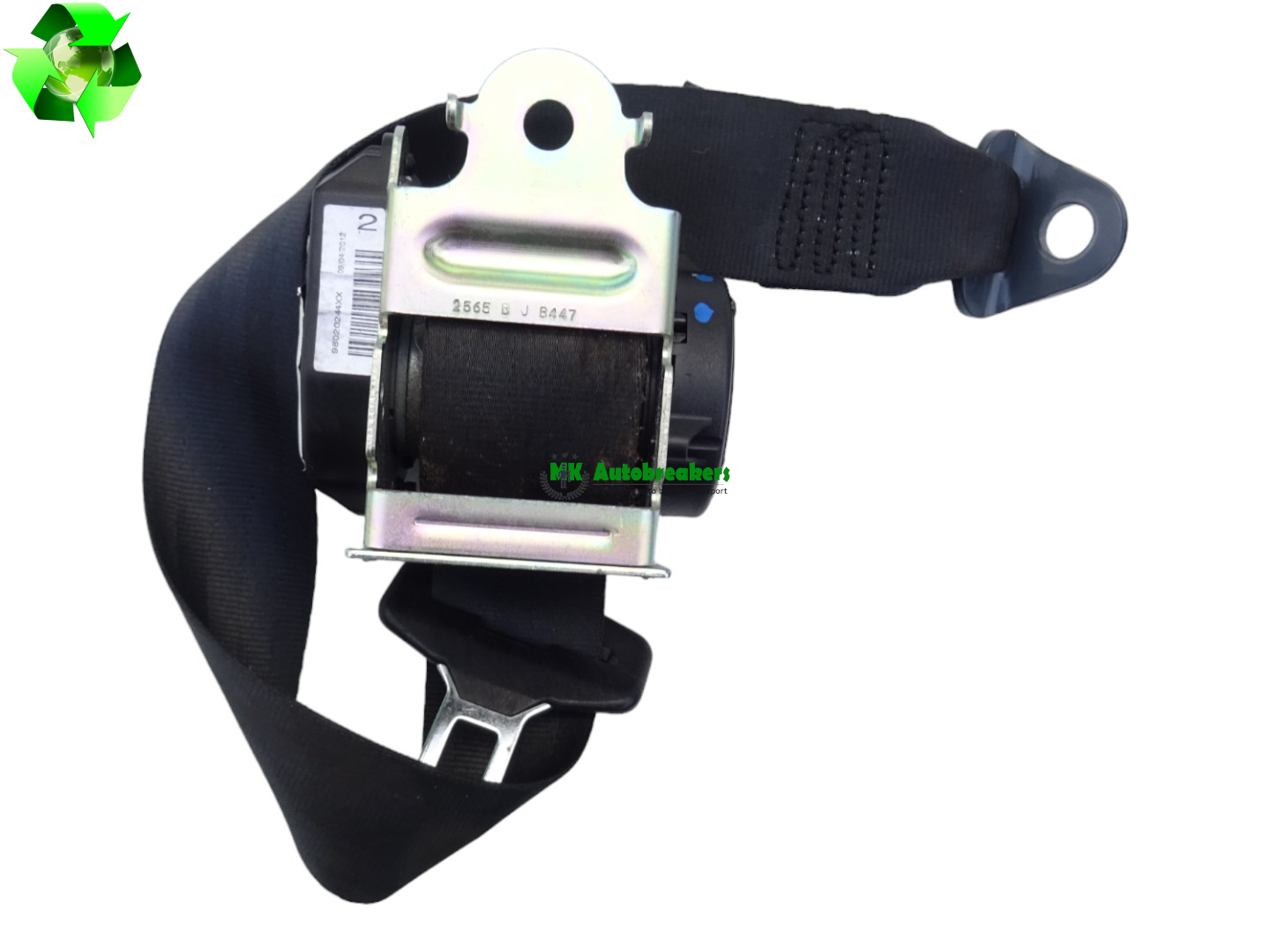 Peugeot 508 Seatbelt 98020244XX Rear Right Genuine 2014