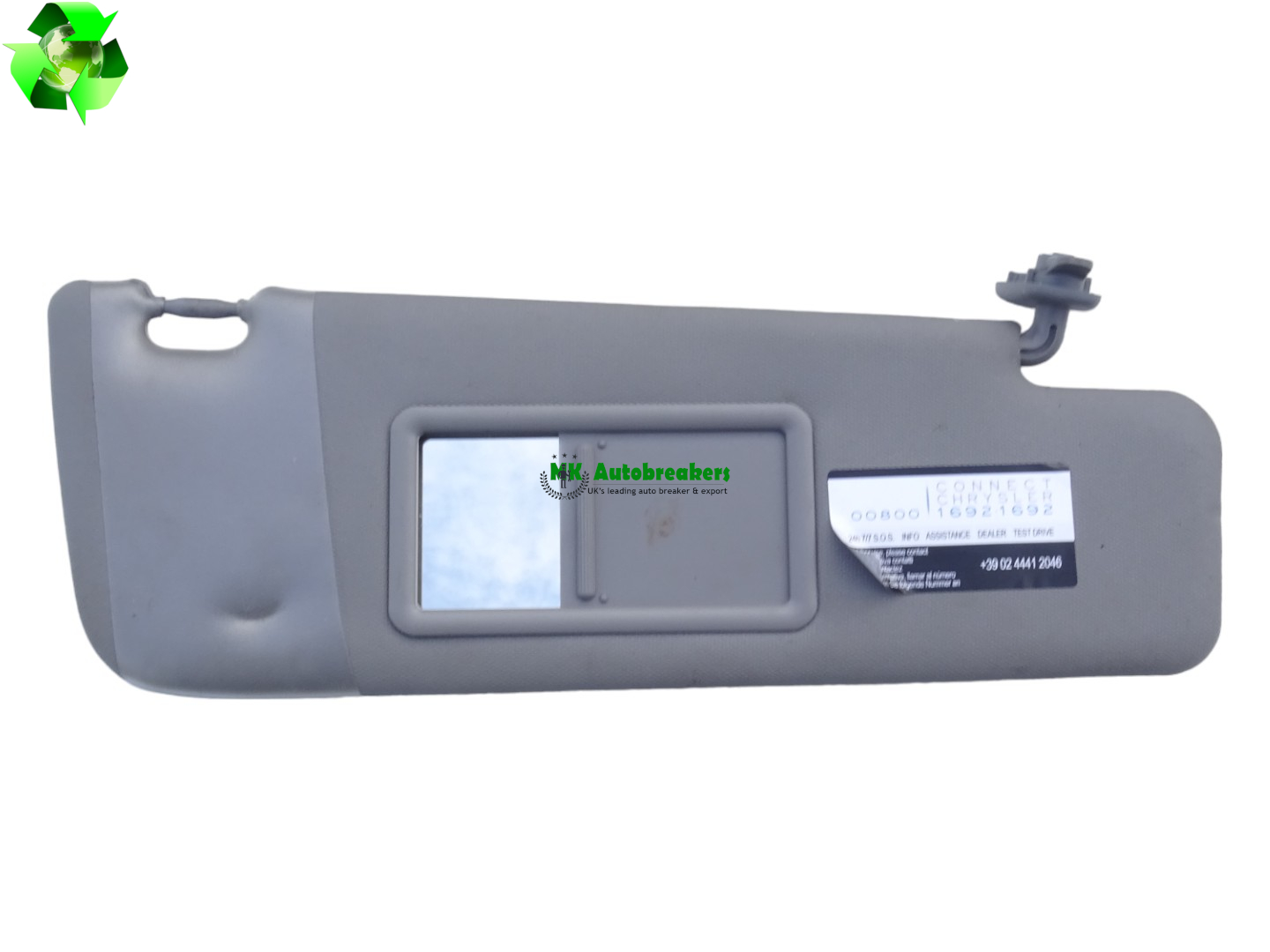 Chrysler Ypsilon Sun Visor Right Genuine 2012