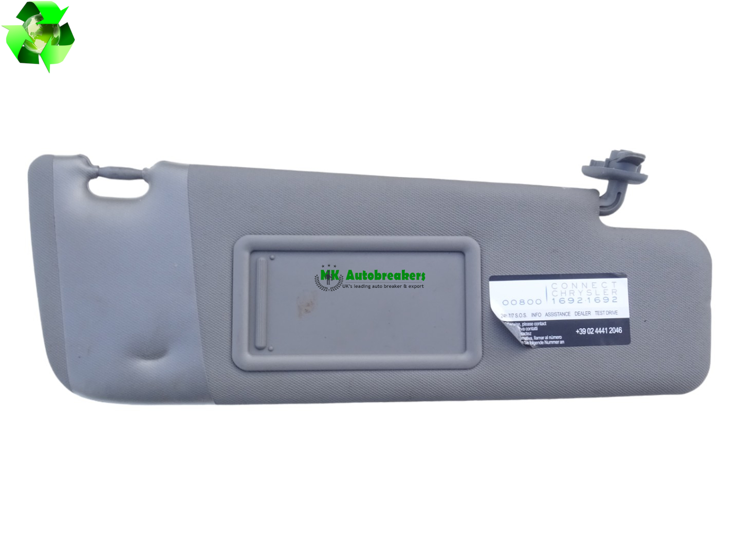 Chrysler Ypsilon Sun Visor Right Genuine 2012