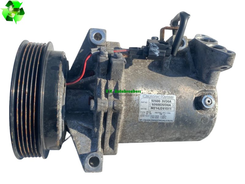 Nissan juke 1. 5 air con compressor pump 926003vd0a genuine 2016