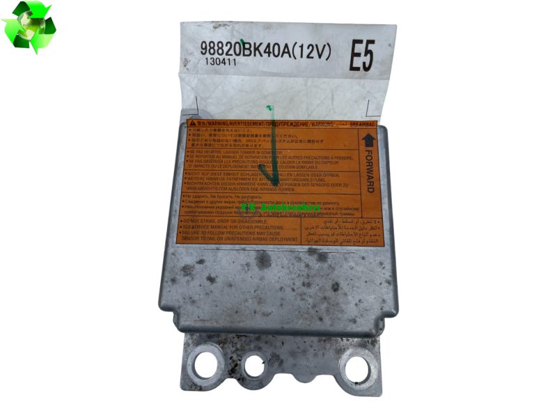 Nissan qashqai airbag control module 98820bk40a genuine 2013