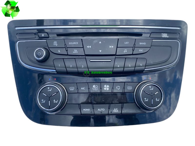 Peugeot 508 Radio Heater Control Panel 96656643XZ Genuine 2014