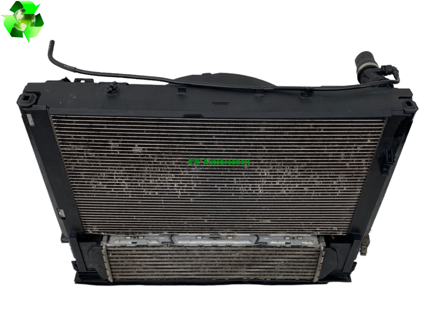 BMW 4 Series F33 Radiator Condenser Fan Pack 17118673370 Complete Genuine 2017 (4)