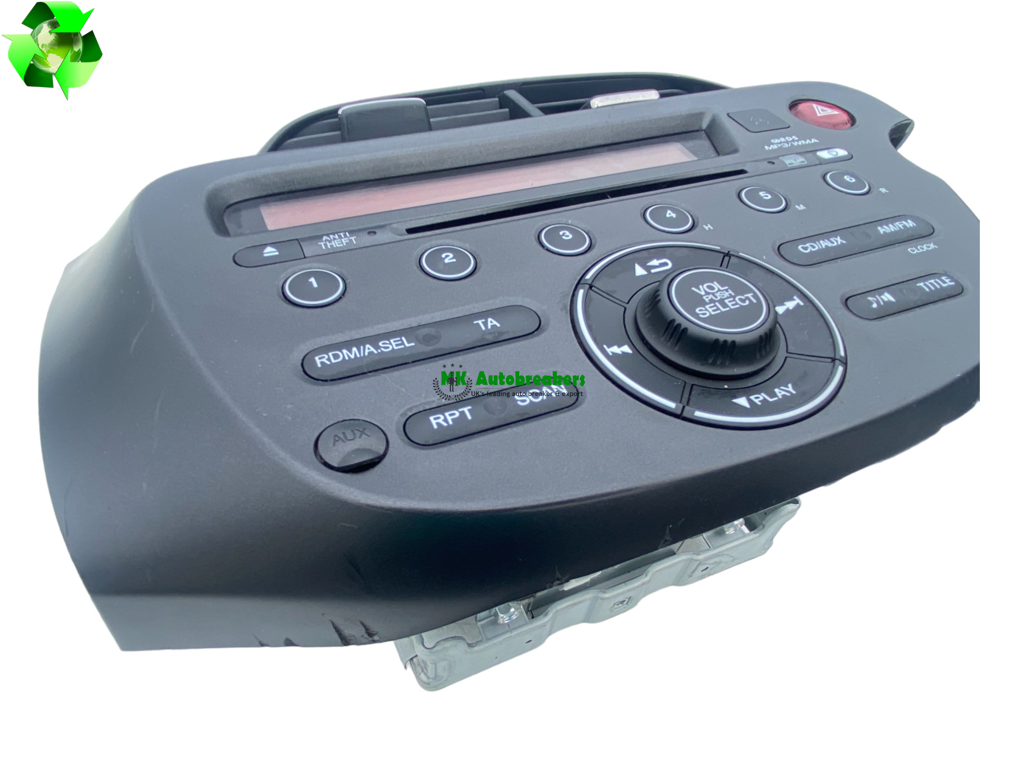 Honda Jazz Radio Stereo CD Player 39100TF3E600XB Genuine 2012 (3)