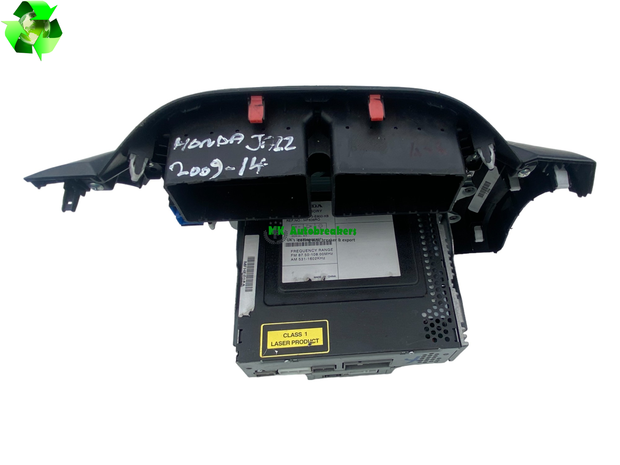 Honda Jazz Radio Stereo CD Player 39100TF3E600XB Genuine 2012 (3)