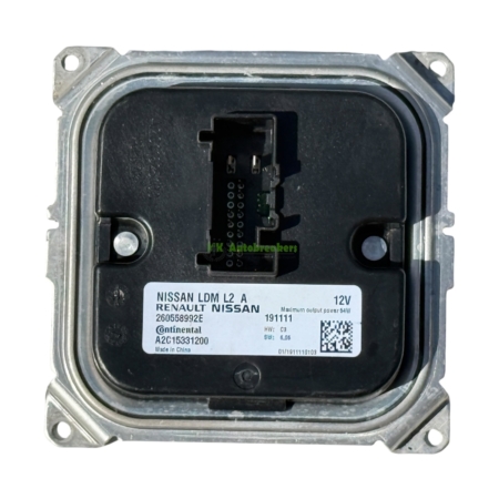 Nissan Juke Headlight Ballast Control Module 260558992E Genuine 2021