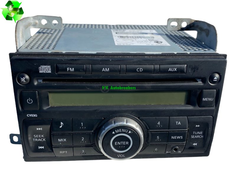 Nissan juke radio stereo head unit 281851ka0a genuine 2013