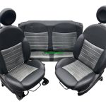 Fiat 500 Complete Interior Seat Set 71769046 Half Leather Genuine 2013