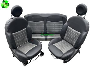 Fiat 500 Complete Interior Seat Set 71769046 Half Leather Genuine 2013