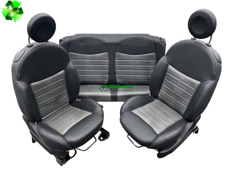 Fiat 500 complete interior seat set 71769046 half leather genuine 2013