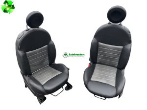 Fiat 500 Complete Interior Seat Set 71769046 Half Leather Genuine 2013