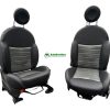 Fiat 500 complete interior seat set 71769046 half leather genuine 2013