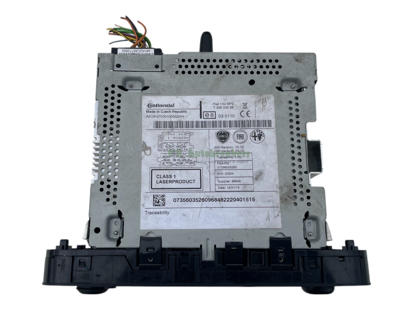 Fiat Panda Radio Stereo Head Unit 735603526 Genuine 2015