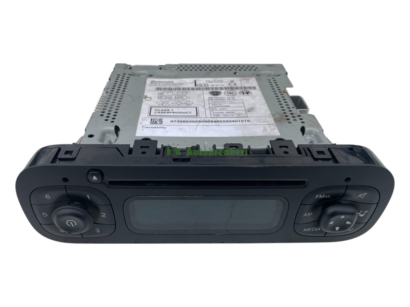 Fiat Panda Radio Stereo Head Unit 735603526 Genuine 2015