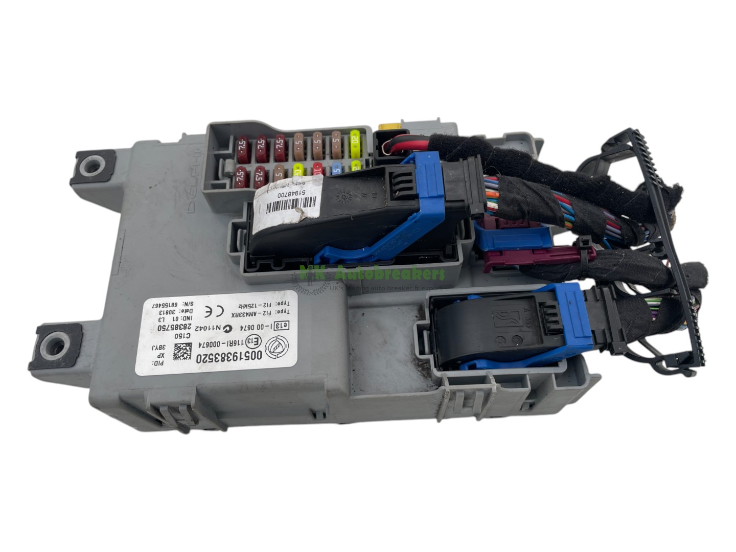 Vauxhall Combo 1.3 Fuse Box 519383520 Genuine 2014