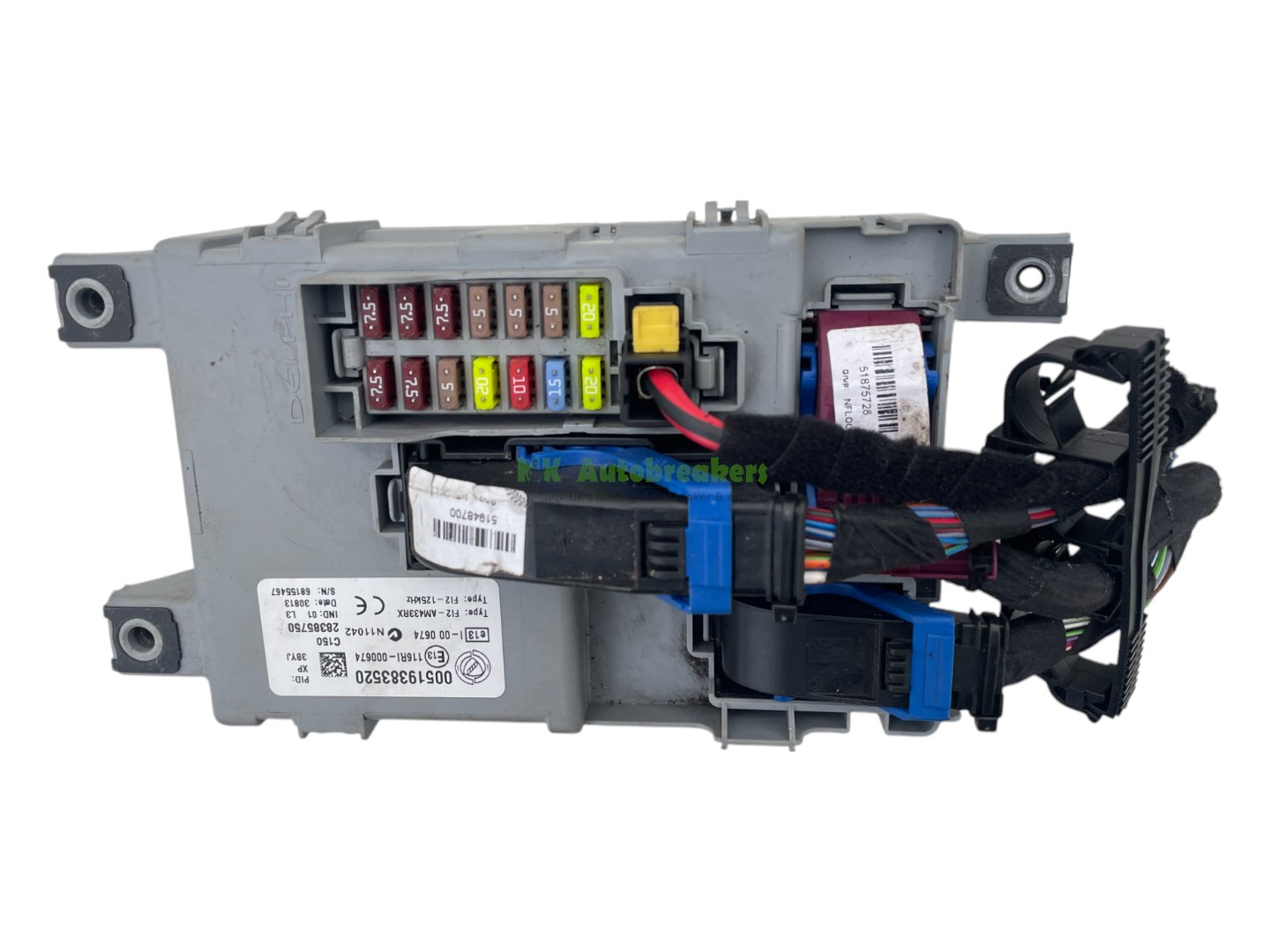 Vauxhall Combo 1.3 Fuse Box 519383520 Genuine 2014