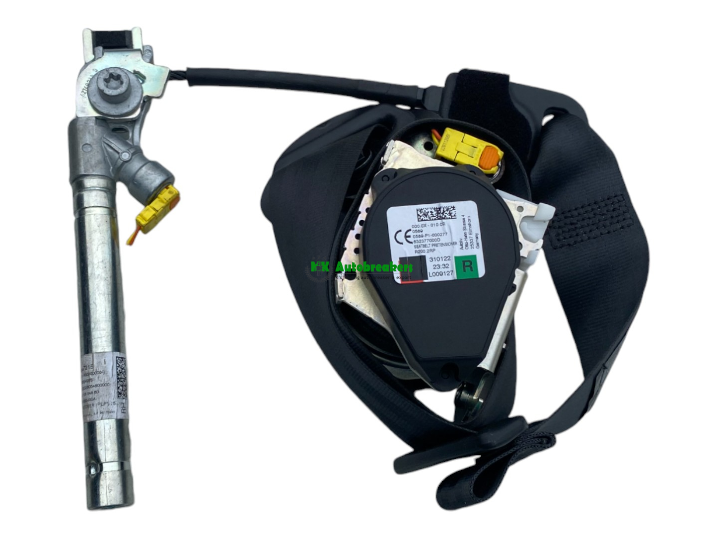 Vauxhall Crossland Seatbelt 39101921 Front Right Genuine 2022