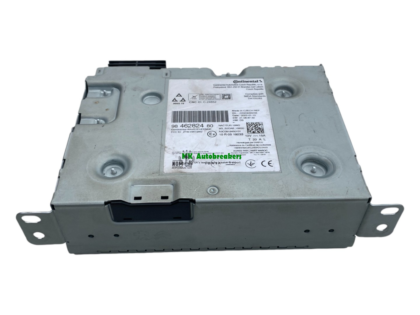 Vauxhall Crossland Stereo SAT NAV Head Unit 9846282480 Genuine 2022