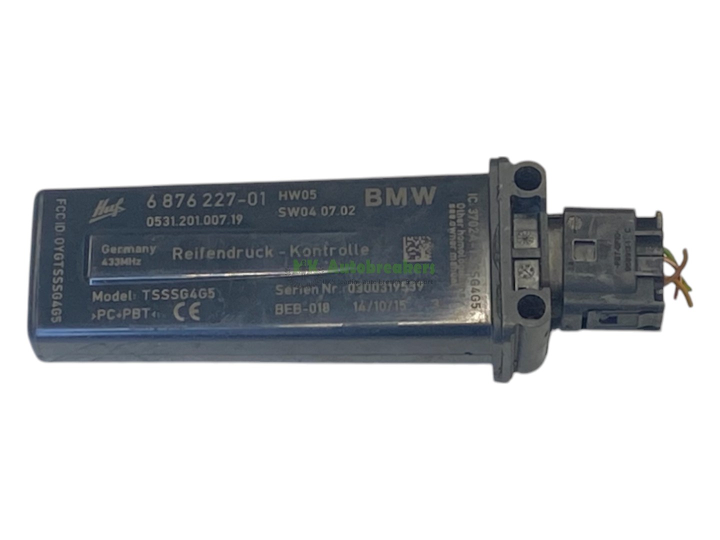 BMW 5 Series F10 Tyre Pressure RDC Control Module 6876227 Genuine 2015