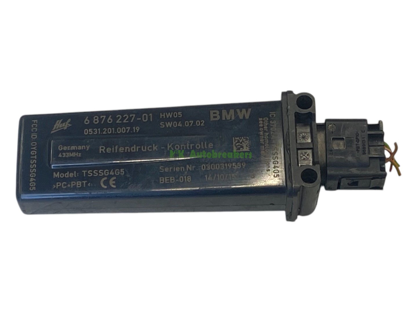 BMW 5 Series F10 Tyre Pressure RDC Control Module 6876227 Genuine 2015