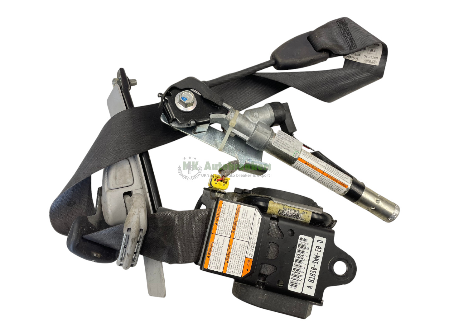 Honda CRV Seatbelt 81850-SWW-E0 Front Left Genuine 2010