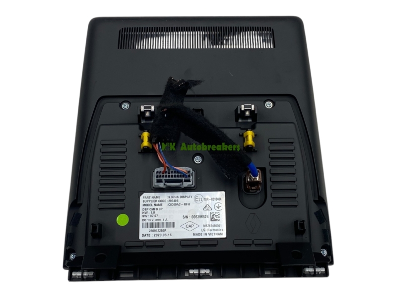 Renault Captur Multimedia Display Screen 280912259R Genuine 2021