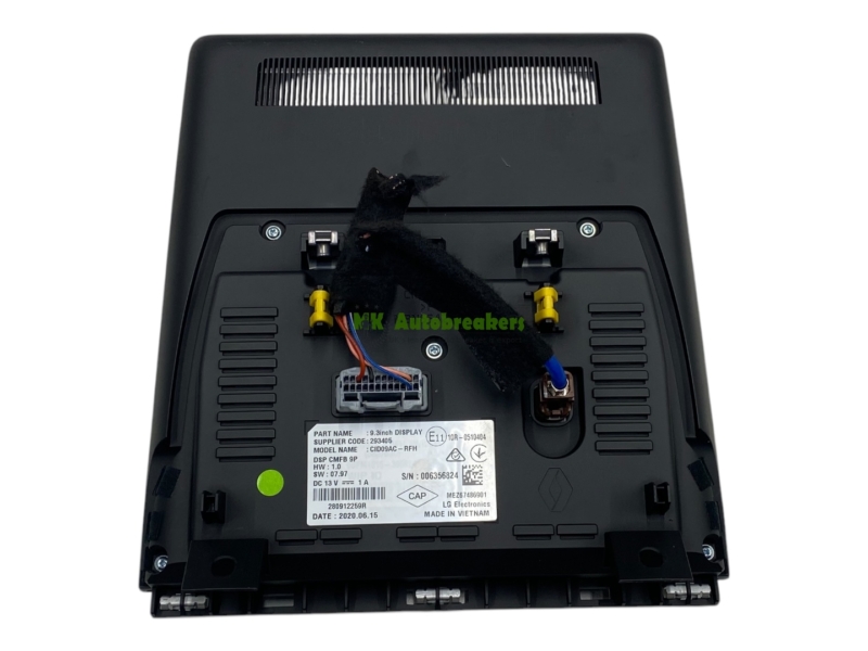 Renault Captur Multimedia Display Screen 280912259R Genuine 2021