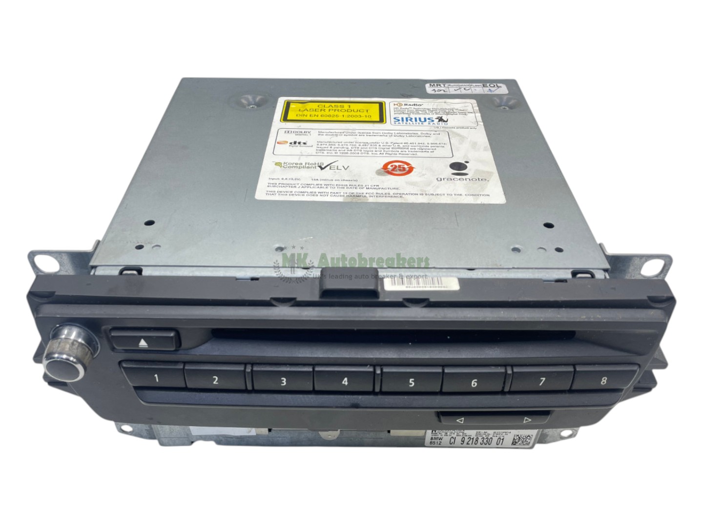 BMW 1 3 Series E87 E90 SAT NAV Head Unit 9218330 Genuine 2010