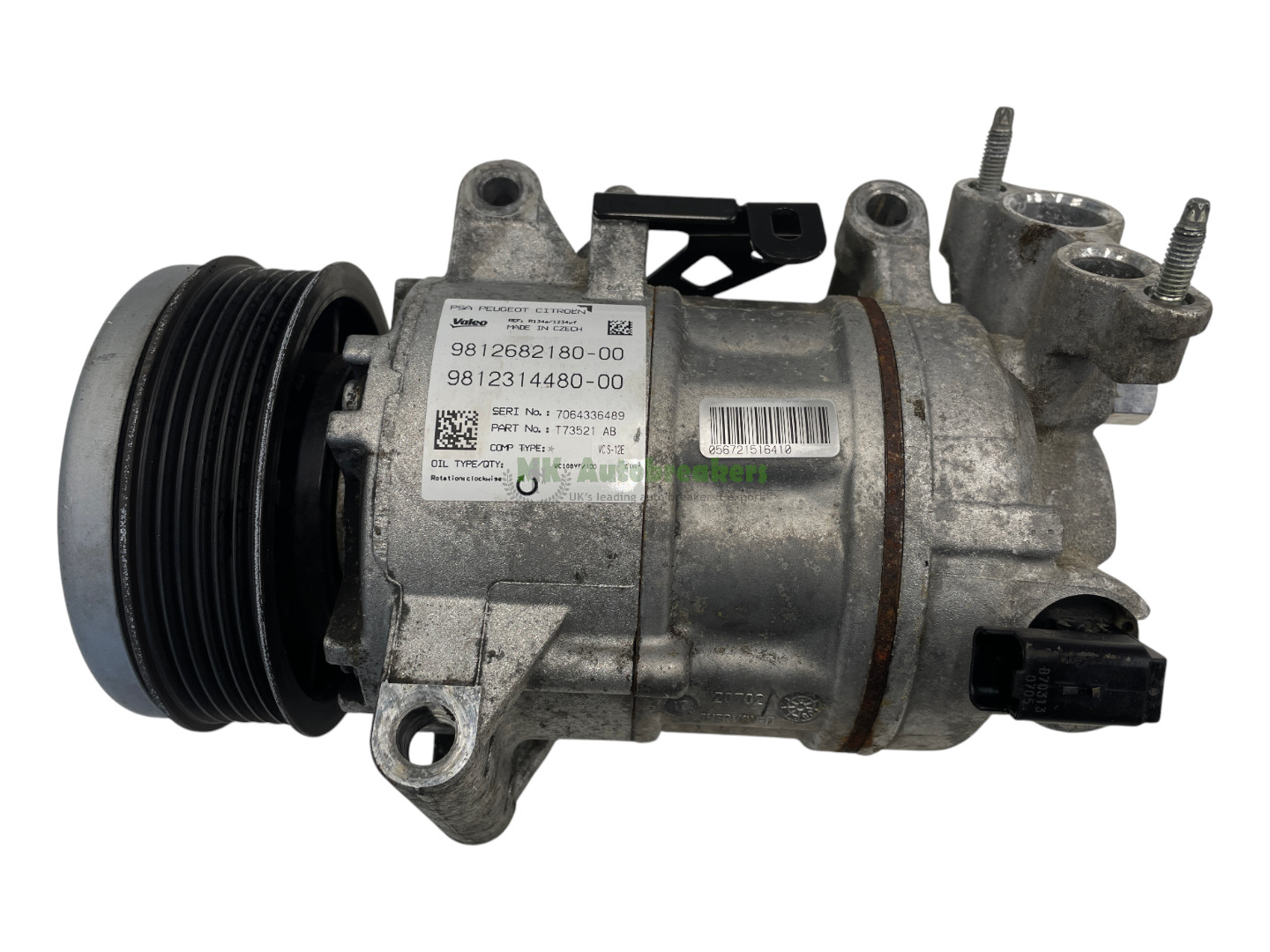 Citroen C4 Picasso A/C Compressor Pump 9812682180 Genuine 2015