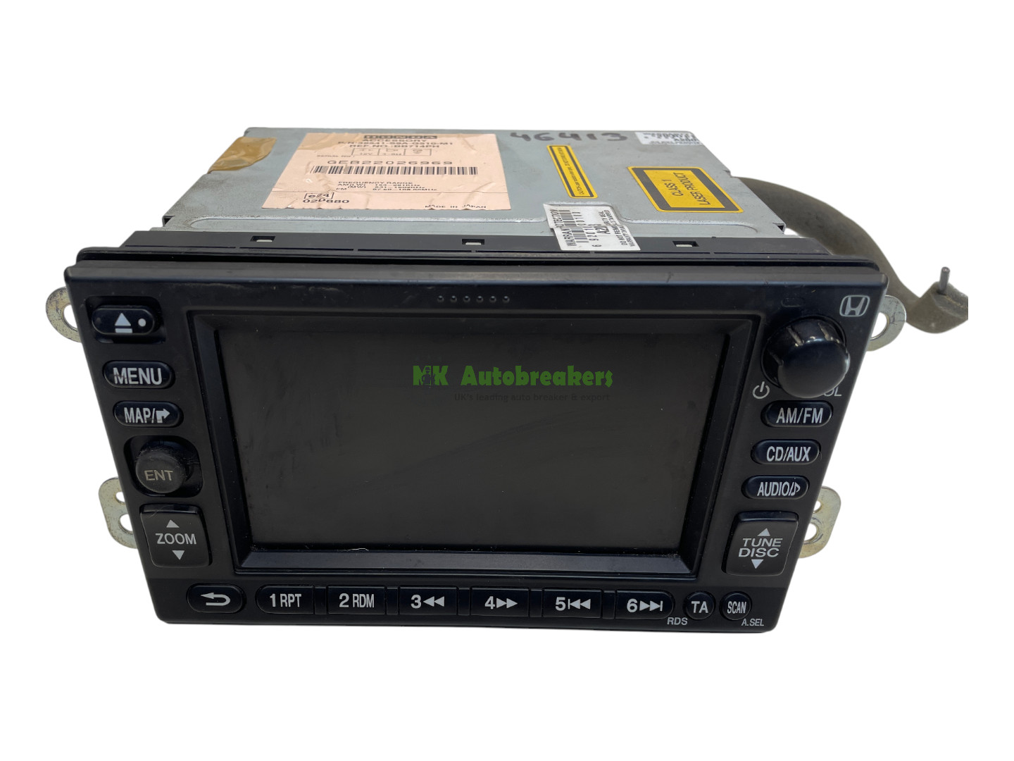 Honda CRV Stereo SAT NAV Head Unit 39541-S9A-G510-M1 Genuine 2007