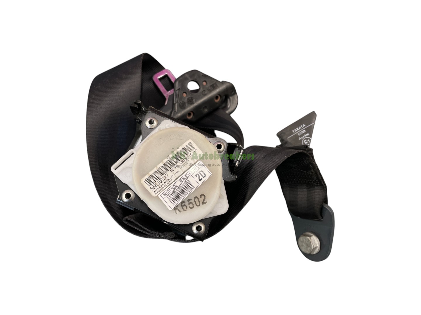 Citroen Grand C4 Picasso Seat Belt 96771179XX Rear Right Genuine 2015