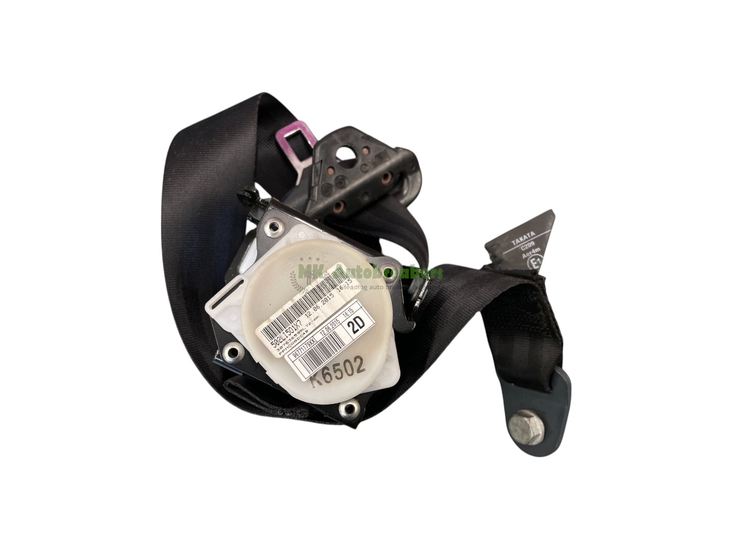 Citroen Grand C4 Picasso Seat Belt 96771179XX Rear Right Genuine 2015