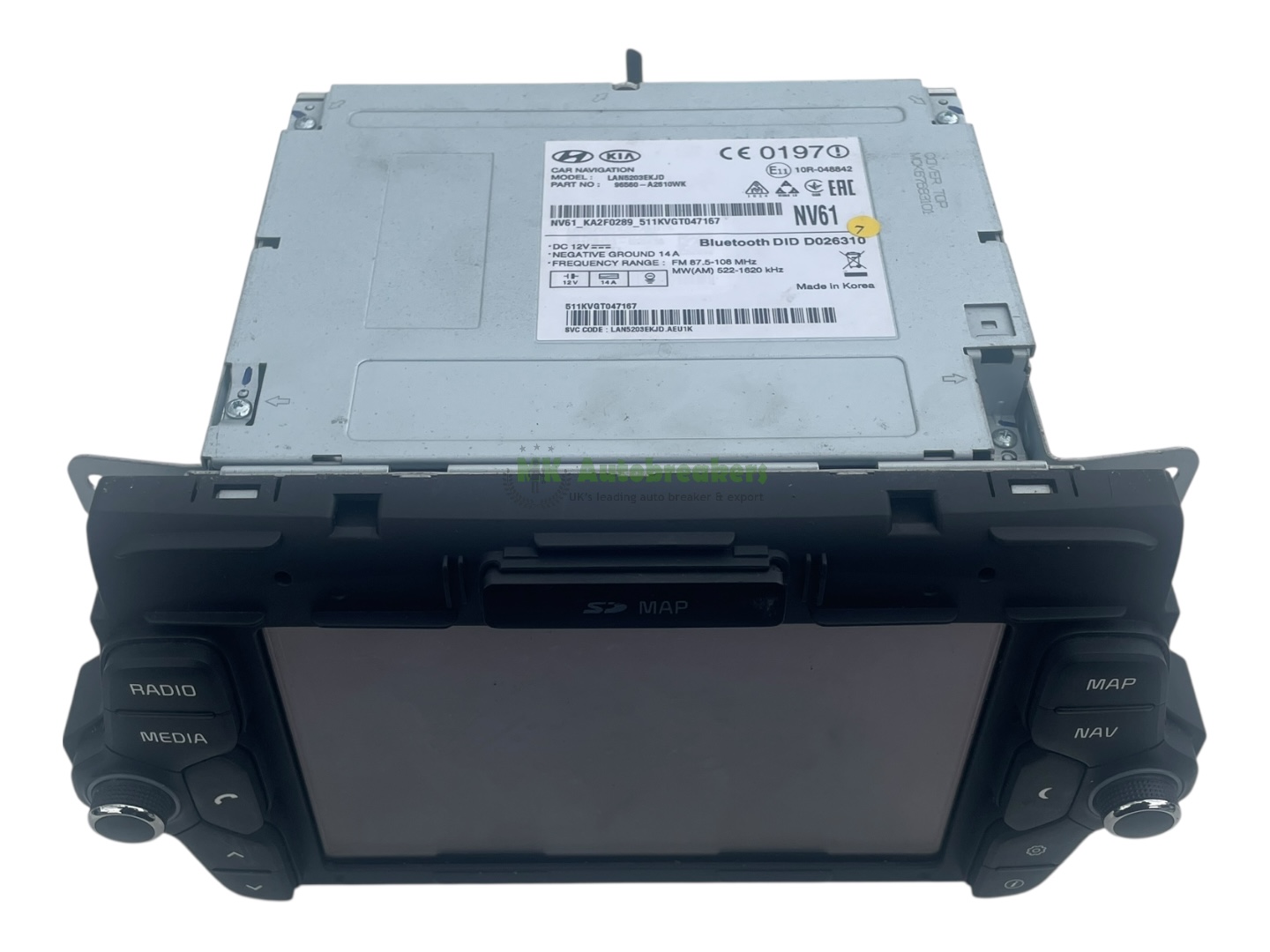Kia Ceed Stereo SAT NAV Head Unit 96560-A2610WK Genuine 2015