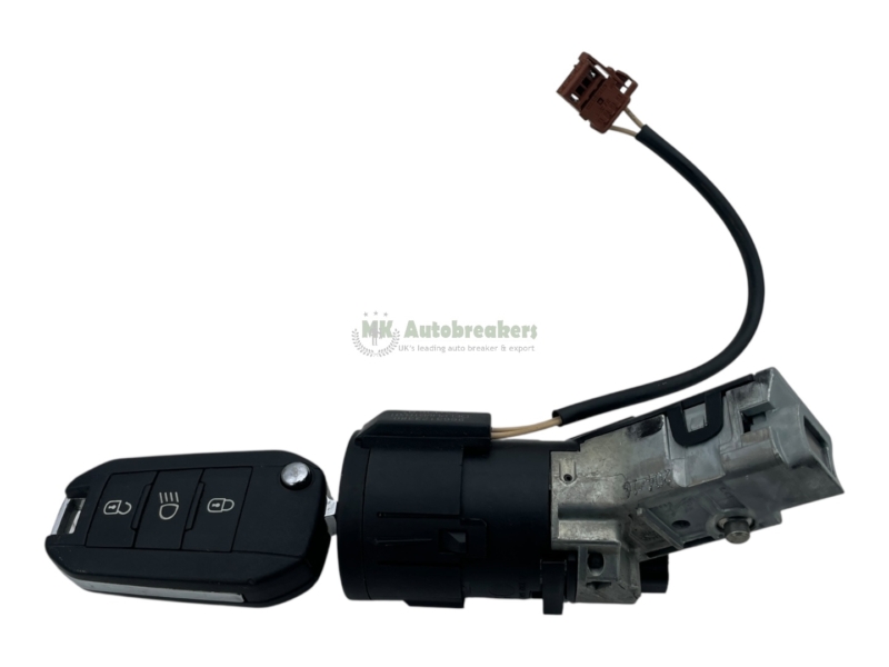 Peugeot 2008 Ignition Barrel & Key 9663123380 Genuine 2016