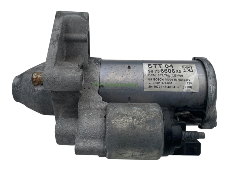 Peugeot 3008 Starter Motor 9675660680 Genuine 2016