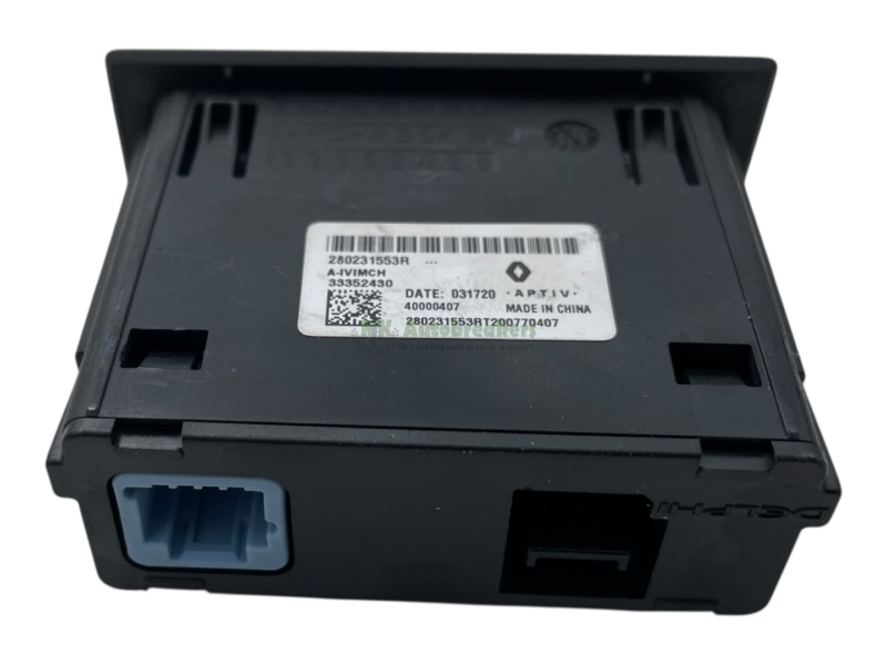 Renault Captur USB Port Socket Unit Panel 280231553R Genuine 2021