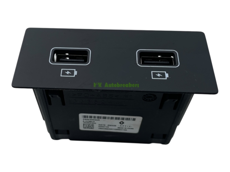 Renault Captur USB Twin Port Socket 280230033R Genuine 2021