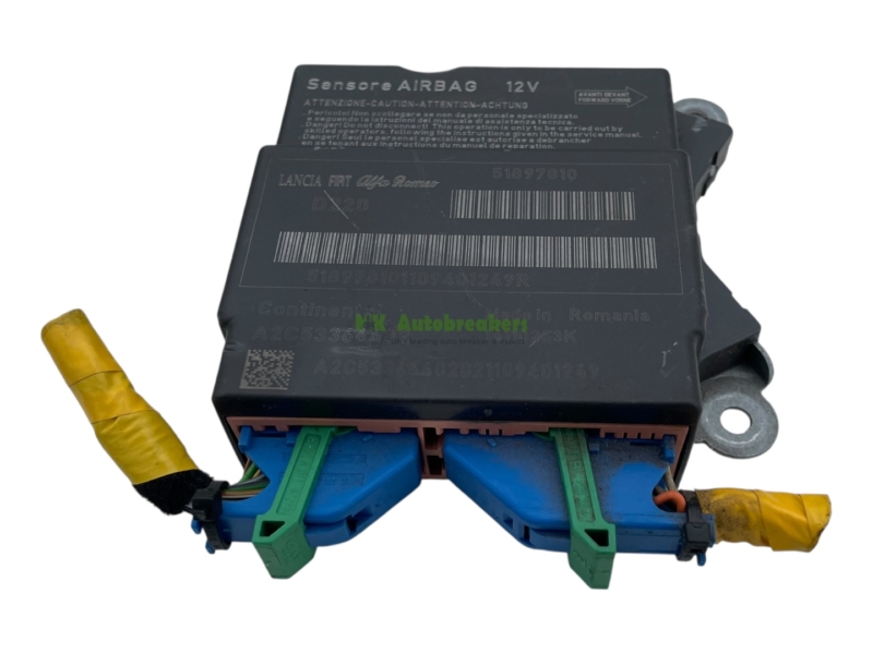 Fiat 500 Airbag SRS Module 51897810 ECU Genuine 2012