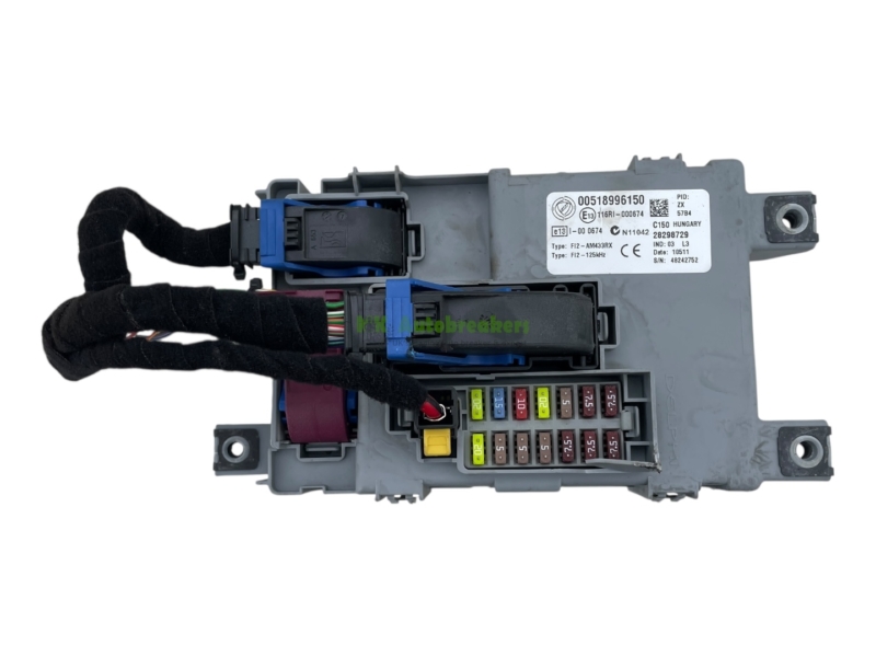 Fiat 500 Body Control Module 00518996150 BCM Genuine 2012